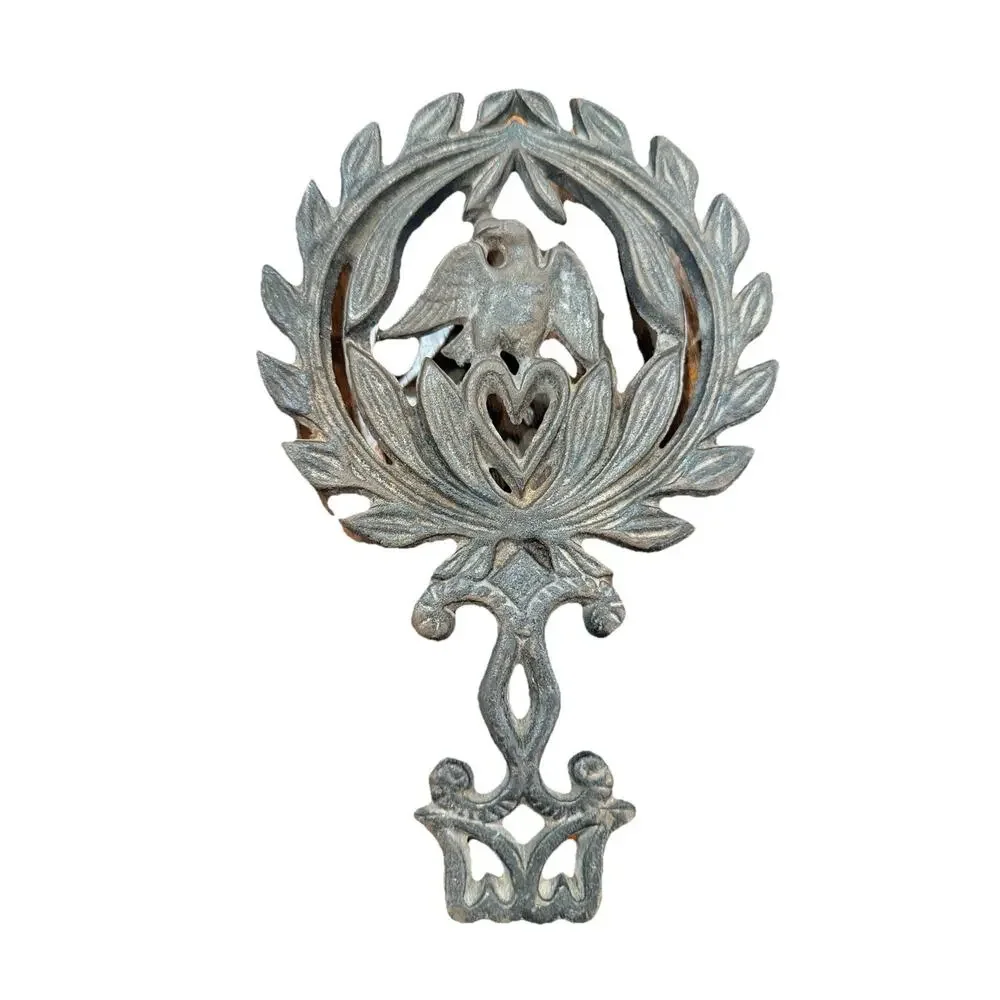 Vintage Trivet Cast Iron American Eagle Design